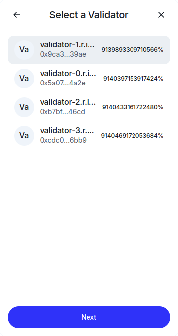 Select Validator