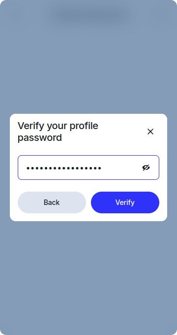 Verify Password